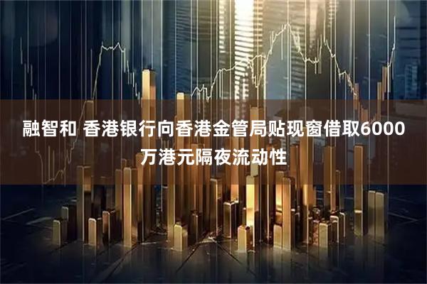 融智和 香港银行向香港金管局贴现窗借取6000万港元隔夜流动性