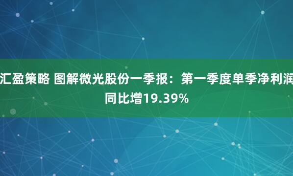 汇盈策略 图解微光股份一季报：第一季度单季净利润同比增19.39%