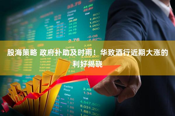 股海策略 政府补助及时雨！华致酒行近期大涨的利好揭晓